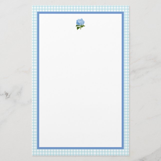 Papelería Hortensia Azul (Anverso)