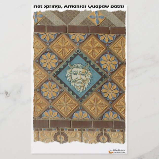 Papelería Hot Springs, AR Quapaw Dome Tiles Regalos (Anverso)