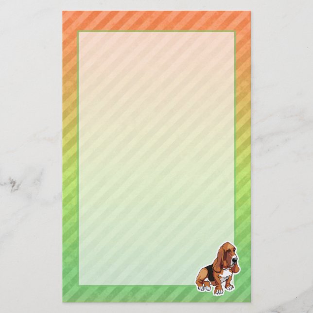 Papelería Hound Basset (Anverso)