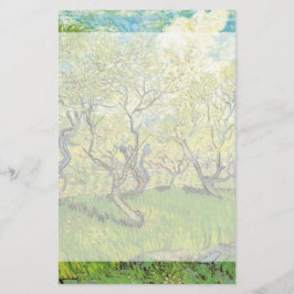 Papelería Huerto en Blossom por Vincent van Gogh.