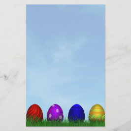 Papelería Huevos de Pascua felices coloridos