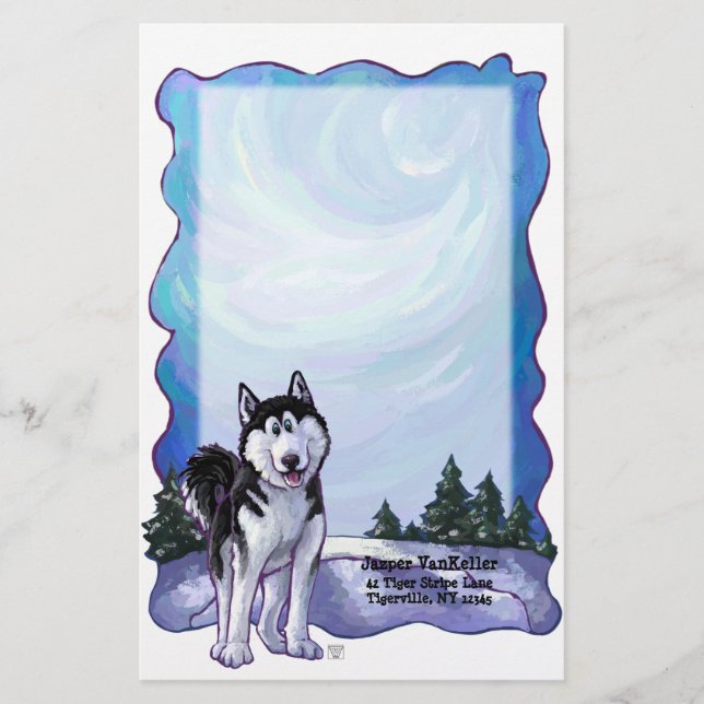 Papelería Husky Stationery (Anverso)