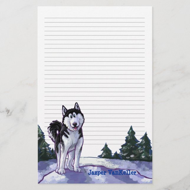 Papelería Husky Stationery (Anverso)