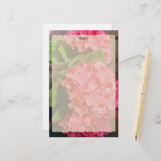 Papelería Hydrangeas rosa
