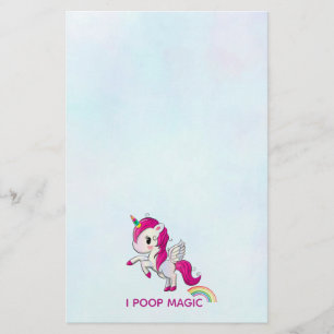 Papelería I Poop Magic Funny Unicorn Dice