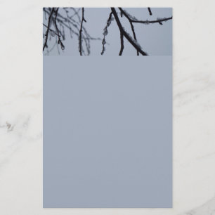 Papelería Icy Branches Winter Nature Photography