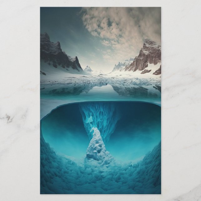 Papelería Icy Mountain View (Anverso)