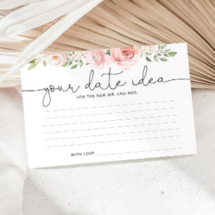 Papelería Ideas de Rubor floral Date night. Frasco de fecha