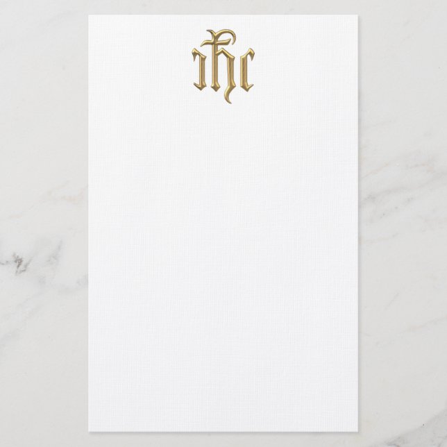 Papelería IHC Golden "3-D" (Anverso)