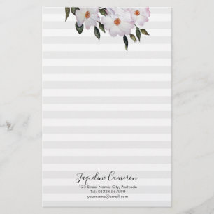 Papelería Ilustracion Ballerina de color rosa Roses rosado