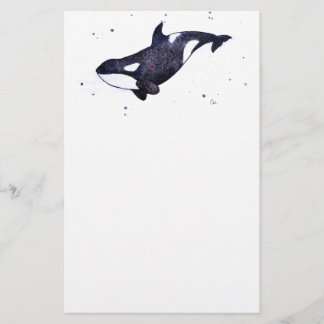 Papelería Ilustracion de la orca de la orca