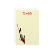 Ilustracion de pescado acuarela koi