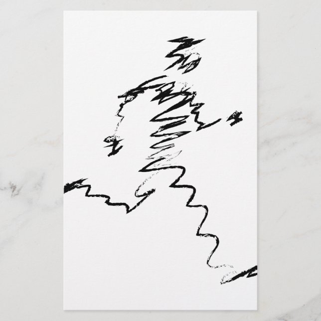 Papelería Ilustracion fresco de Runner (Anverso)