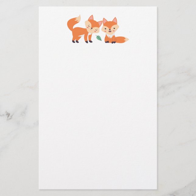 Papelería Ilustracion gráfico de Naranjas finos (Anverso)