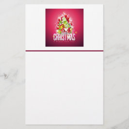 Papelería Ilustracion gráfico de Navidades rojos modernos