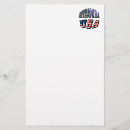 Papelería Imagen de Missouri y texto de Estados Unidos