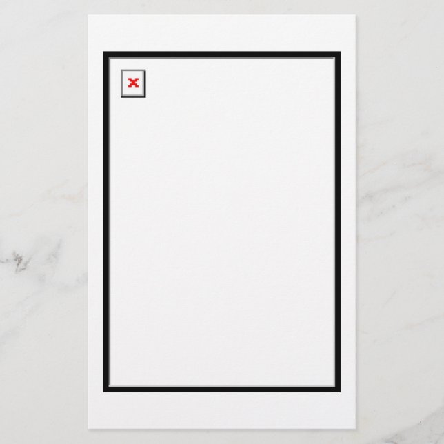 Papelería Imagen quebrada (Anverso)