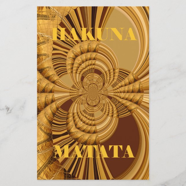 Papelería Impresión de arte de la jirafa dorada (Anverso)