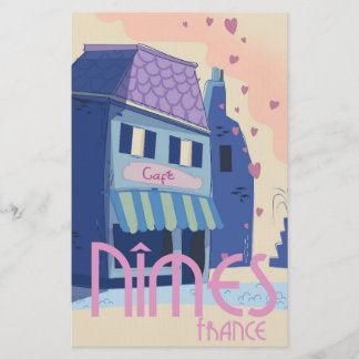 Papelería Impresión de cartel de viaje de Nîmes Francia.