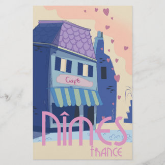 Papelería Impresión de cartel de viaje de Nîmes Francia.