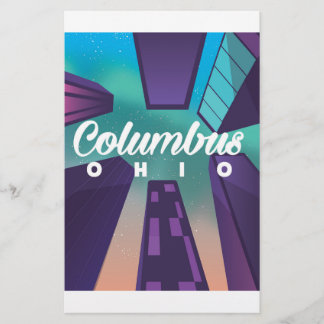 Papelería Impresión de cartel de viaje de rascacielos de Col
