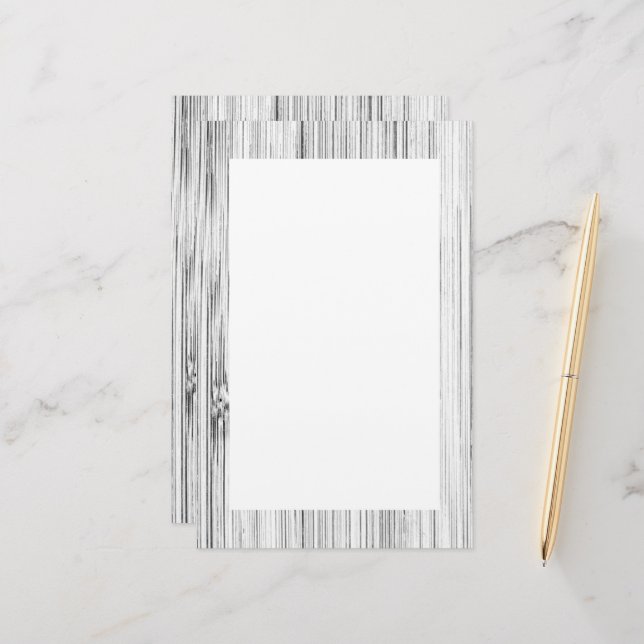 Papelería Impresión de madera de bambú gris Guay (Anverso/Reverso In Situ)