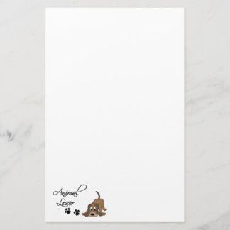 Papelería Impresiones animales del perro y de la pata del