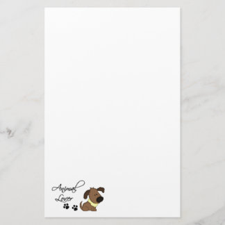 Papelería Impresiones animales del perro y de la pata del
