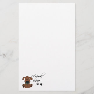 Papelería Impresiones de perro y pezuña animales