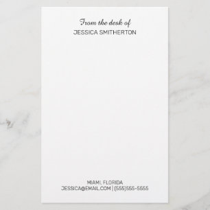 Papelería Información de contacto personalizada moderna desd
