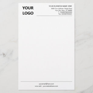 Papelería Información de logotipo de nombre comercial person