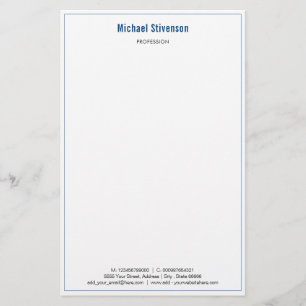 Papelería Información de nombre comercial personalizado Pape