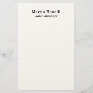 Papelería Información de nombre propio profesional clásico s