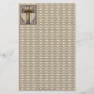Papelería Inmóvil alineada cruz púrpura