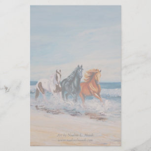 Papelería Inmóvil, caballos en la resaca