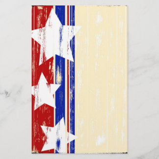 Papelería Inmóvil de madera patriótico