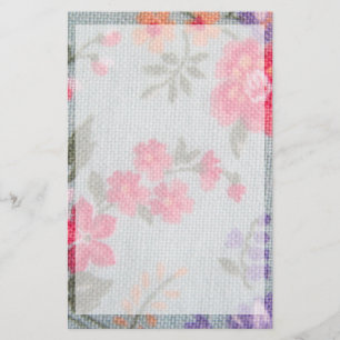 Papelería Inmóvil floral del vintage bonito