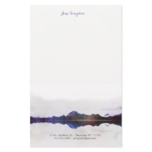 inmóvil personal del paisaje de la acuarela