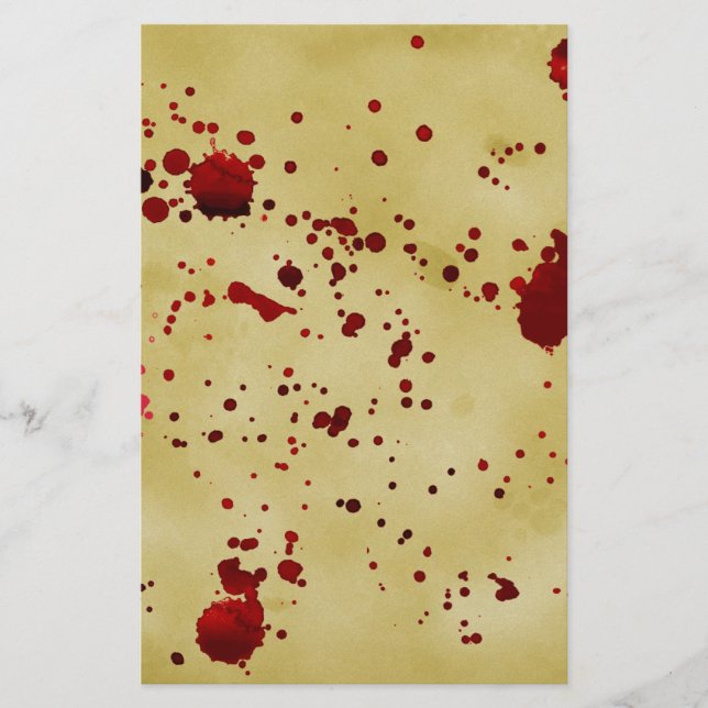 Papelería Inmóvil sangriento viejo (Anverso)