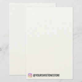 Papelería Instagram Handle  Nombre l Icono de Redes Sociales