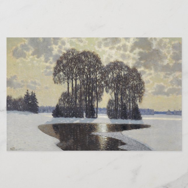 Papelería Invierno (de Vilhelms Purvitis) (Anverso)