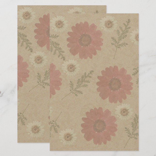 Papelería Invitación floral clásica (Anverso / Reverso)