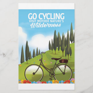 Papelería Ir en bicicleta "Visite la naturaleza salvaje de l