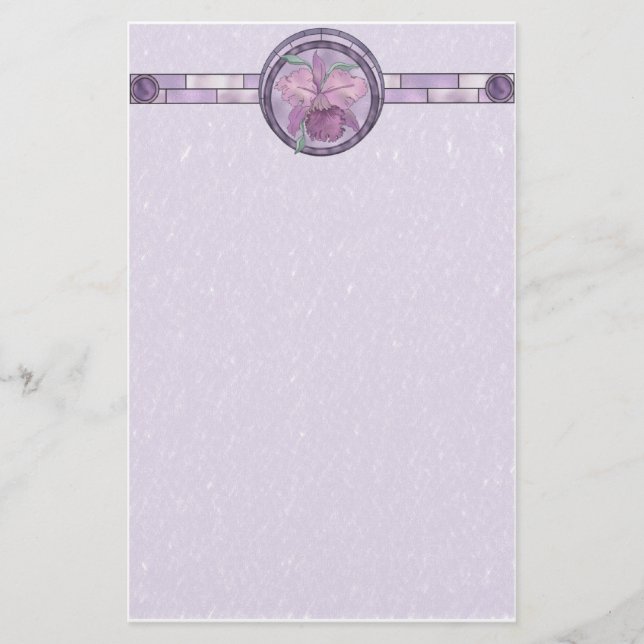 Papelería Iris Con Aspecto De Vidrio Manchado (Anverso)