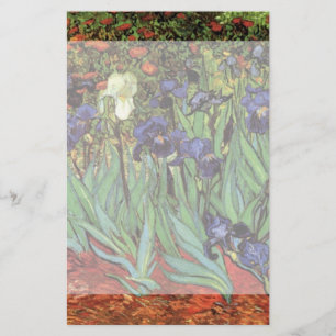 Papelería Irises de Vincent van Gogh, Arte de Jardín Vintage