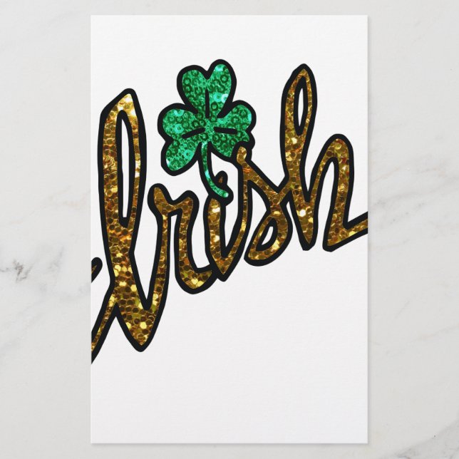 Papelería irish clover shamrock (Anverso)