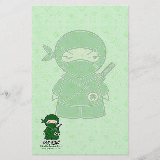 Papelería ¡Irlandés Ninja! Efectos de escritorio (Anverso)