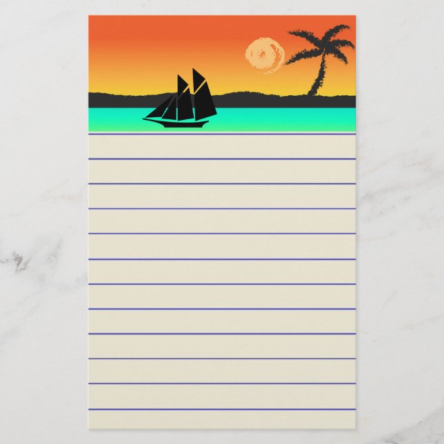 Papelería Island Sunset (Anverso)
