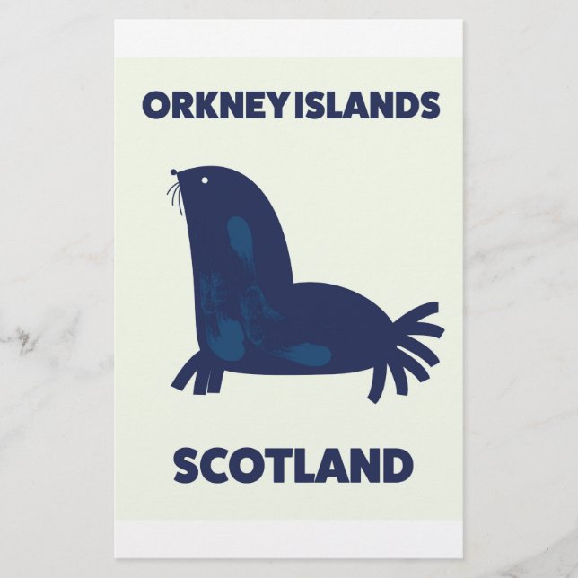 Papelería Islas Orcadas, Escocia (Anverso)