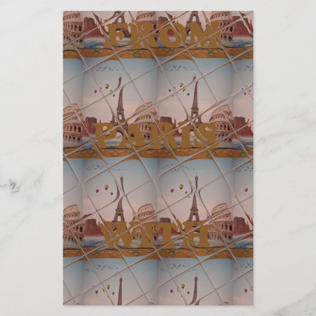 Papelería J'aime Paris ( I Love Paris ) (Anverso)